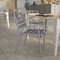Flash Furniture Commercial Silver Restaurant Stack Chair with Arms TLH-018C-GG - alternate 4